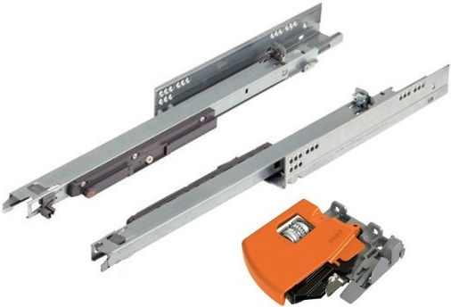 Blum Movento 760h Hidden Drawer Guide With Brake 100% Opening 104-760h550blm