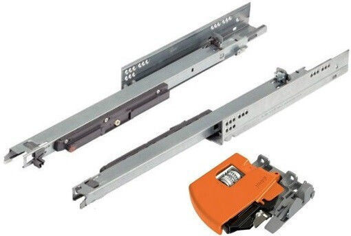 Οδηγος Κρυφος Συρταριου Blum Movento 760h Φρενο Tip On 100% Ανοιγμα 104-760h450tip