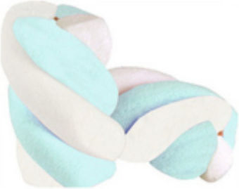 Marshmallows Blue White Twist Gluten Free 250 Gr Packaging