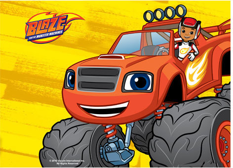 Kardasis Ζαχαρωτή Πλάκα Sugar Paper Blaze Monster Machines