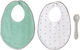 Kiokids Impermeabila Bavetă material textil Mentă 3buc