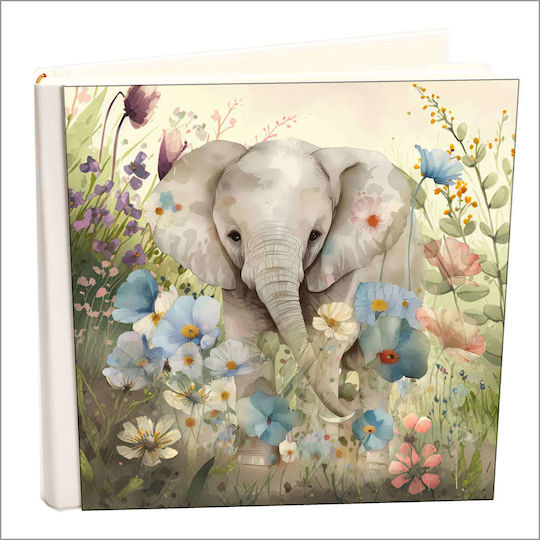 Албум Библиотека Дерматински My Album Love Elephant Албум с папка с корици 30x30см Кутия Албум 60 страници