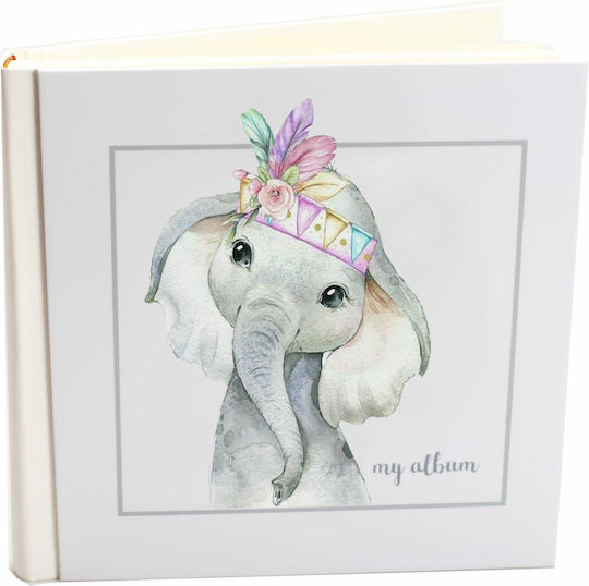 My Album Elephant Baby Wings Album with Rice Paper 30x30cm Album Box 120 Pages