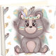 My Album Bear Feather Boho Style Rice Paper 30x30cm Album Box 120 Pages