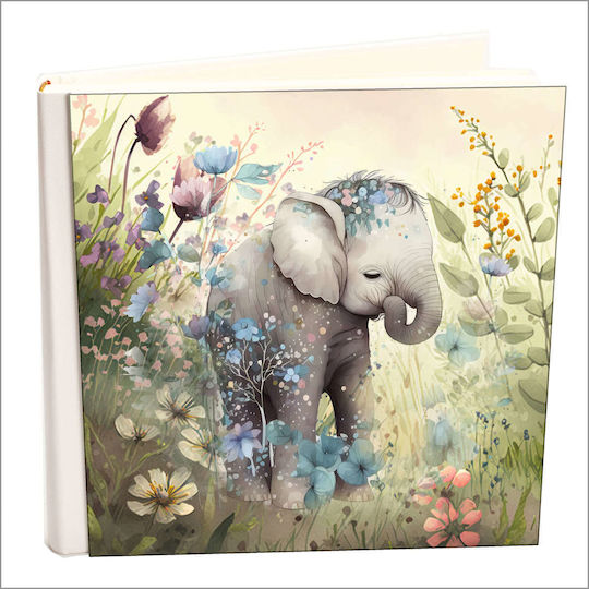 Албум Библиотека Дерматински My Album Love Elephant Албум с папка с корици 30x30см Кутия Албум 60 страници
