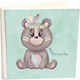 My Album Bear Indian Boho Style Name Panagiotis Photo Album with Rice Paper 30x30cm Album Box 100 Pages