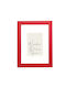 Wooden Wall Photo Frame Red Embossed Wood Grain Matte Glass K29-34 Photo 20cmx30cm