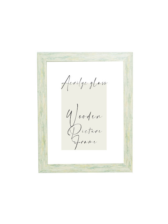 Wooden Wall Photo Frame Puzzle Poster White Bru...