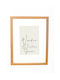 Wooden Wall Photo Frame Natural Wood Photo Puzzle Frame Depth 3cm & Acrylic Glass K2033-83 Photo 60cmx80cm