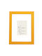 Wooden Wall Photo Frame Yellow Embossed Wood Grain Matte Glass K29-18 Photo 40cmx50cm