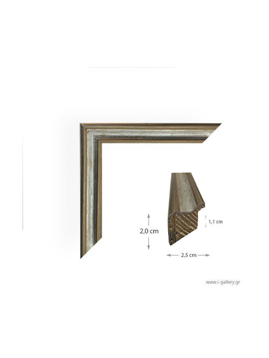 Wooden Silver Photo Frame Silver Leaf Lacquer D...