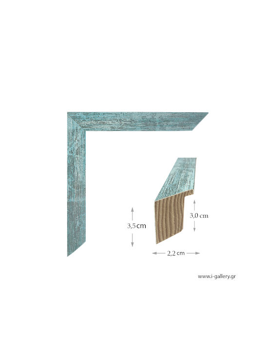 Holzrahmen Hellblau Vom Himmel Box