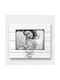 Artifact Wooden White Photo Frame “καρδια-w” 26cm X 22cm