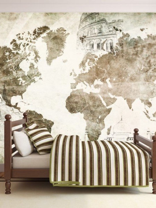 Worldwide Map Wall Photo Wallpaper Vinyl Sticker 250x270cm