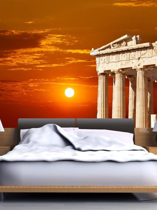 Φωτοταπετσαρία Τοίχου Ηλιοβασίλεμα Στο Μνημείο Του Παρθενώνα Αυτοκόλλητο Βινύλιο 200x270 Cm