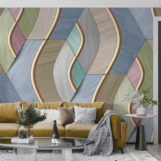 Tapet Decorativ Perete Composite Lines Autocolant Vinil 400x270 Cm