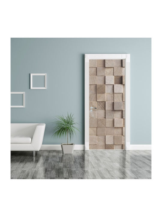 3D Wood Art Door Sticker 70x210cm
