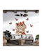 Wandsticker Die Tiger Und Die Schmetterlinge 130x77cm