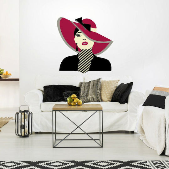 Аυτοκόλλητο Стена Fashionable Woman 100x100см