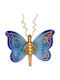 Fluture Din Sticlă 15x17 Iris Albastru