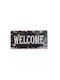 Метална Табела Welcome 30x15