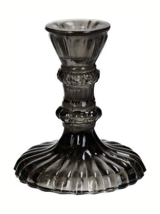Kerzenhalter Glas 8,5×10cm Schwarzes