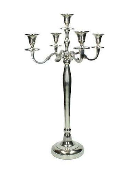 Kerzenhalter aus Aluminium 5 Stücke 60cm