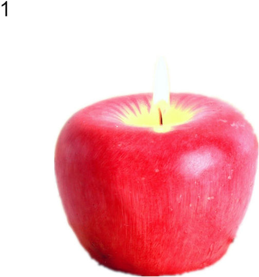Apple-Shaped Candle
