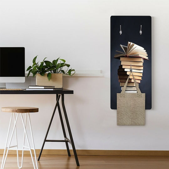Echipa Ladder Books Agățători de Perete 40x90cm 16mm Imprimare UV Agățătoare Nikel Placaj Marin