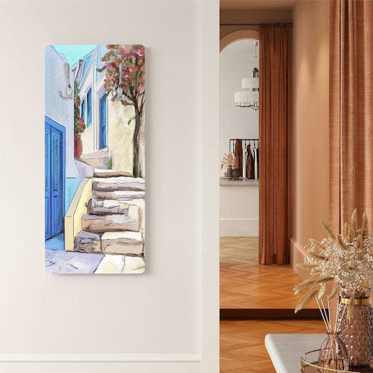 Echibată Agățătoare Artistică Potecă Pe Insulă 40x90cm 16mm Imprimare UV Agățătoare Nichel Placaj Marin