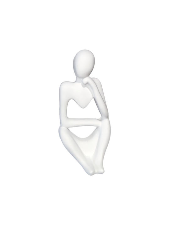 Statuetă Ceramică Modernă Gânditoare 12.7x6x4.7cm