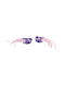 Set 2 Pieces Decorative Birds Long Tail Clip Purple 4x18cm 157.024.0053.13