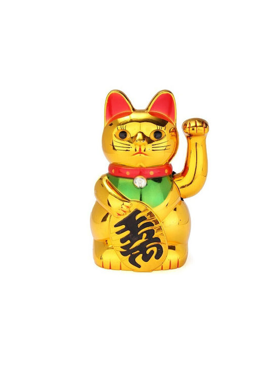 Τυχερή Γάτα Πλαστικό Maneki Neko Χαιρετά 20εκ