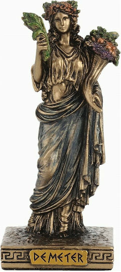 Dimitra Miniatur Statuette Elektolyse Bronze Veronese 9cm