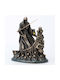 Charon Boat Boatman Statue Electrolysis Bronze Veronese 17cm X 13cm X 20cm