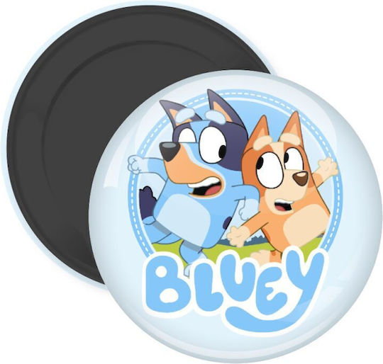 Bluey Dog Μαγνητάκι Ψυγείου Στρογγυλό Διάστασης 5cm
