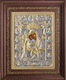 Saint Icon "Axion Esti" Silver Leaf Cover 925 Local Gold Plating Code 1000 35x43