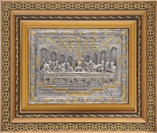 Image of The Last Supper Silver Leaf Cover 925 Local Gilding Code 804 45x60
