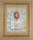 Icon Christ Blessing Silver Leaf Covering 925 Local Gold Plating Code 800 40x50