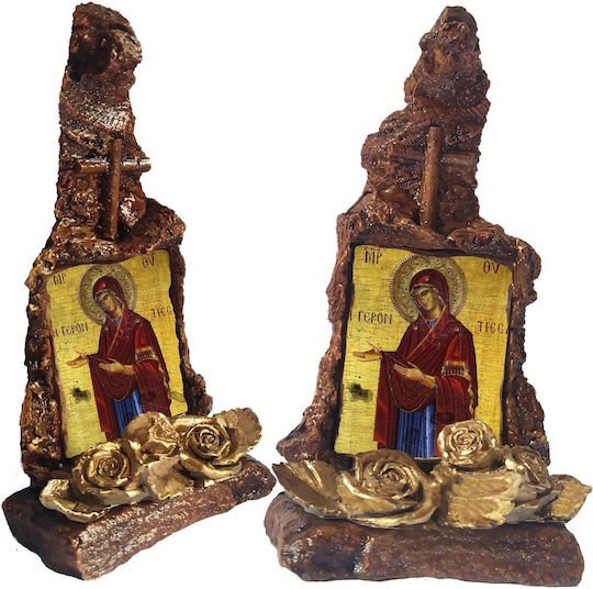 Image of Holy Mary Elder Nun – Table Ceramic Icon Stand 16cm