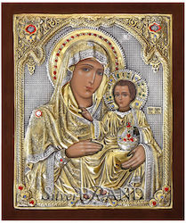 Heilige Maria Jerusalem Ikone Silber 29x24cm