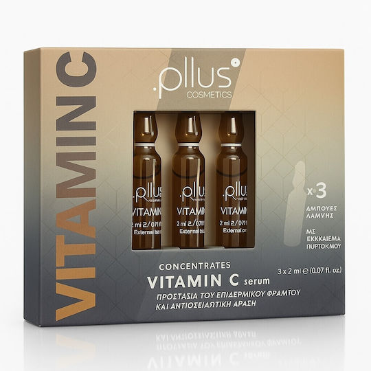 Panthenol Plus Concentrates Vitamin C Serum Face with Vitamin C for Radiance 3x2ml