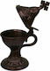 Home Heart Kupferrotes Weihrauchfass Metallisch Rot 17cm 20139