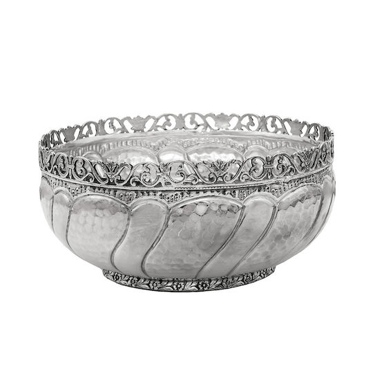 Silver Bowl 12x12x6cm Mpo00332