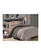 Giant Bed Sheets Set Beige Lahouri 100% Cotton Carnation 240x260