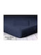 Set Navy Blue Polka Dot Cotton Pillowcases Carnation 2 Pieces 50x70