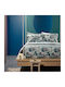 Camu W1 9307054 Duvet Cover Set 4pcs Verde Bassetti King Size 250x210cm 100% Cotton