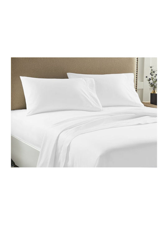 Duvet Cover Double Solid White Economy Garifall...