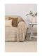 Naf Naf Crown Sofa Throw Chenille 180x250cm Beige