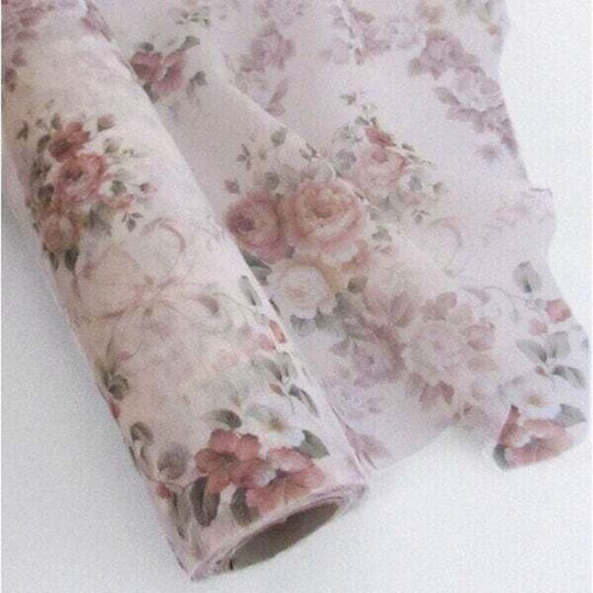 Runner Din Țesături Cu Model Floral 32cmx9m Bej